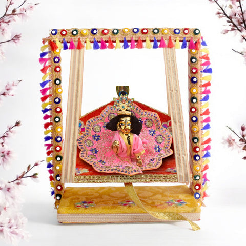 Vibrant Multicolor Laddu Gopal Jhula