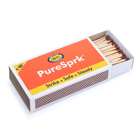 PureSprk Matchbox - 1,075 Sticks | Pack of 5