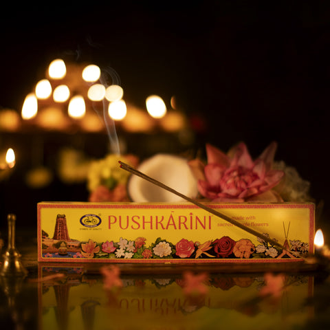 Pushkarini Dhoop Bathi - Made from Sacred Temple Flowers