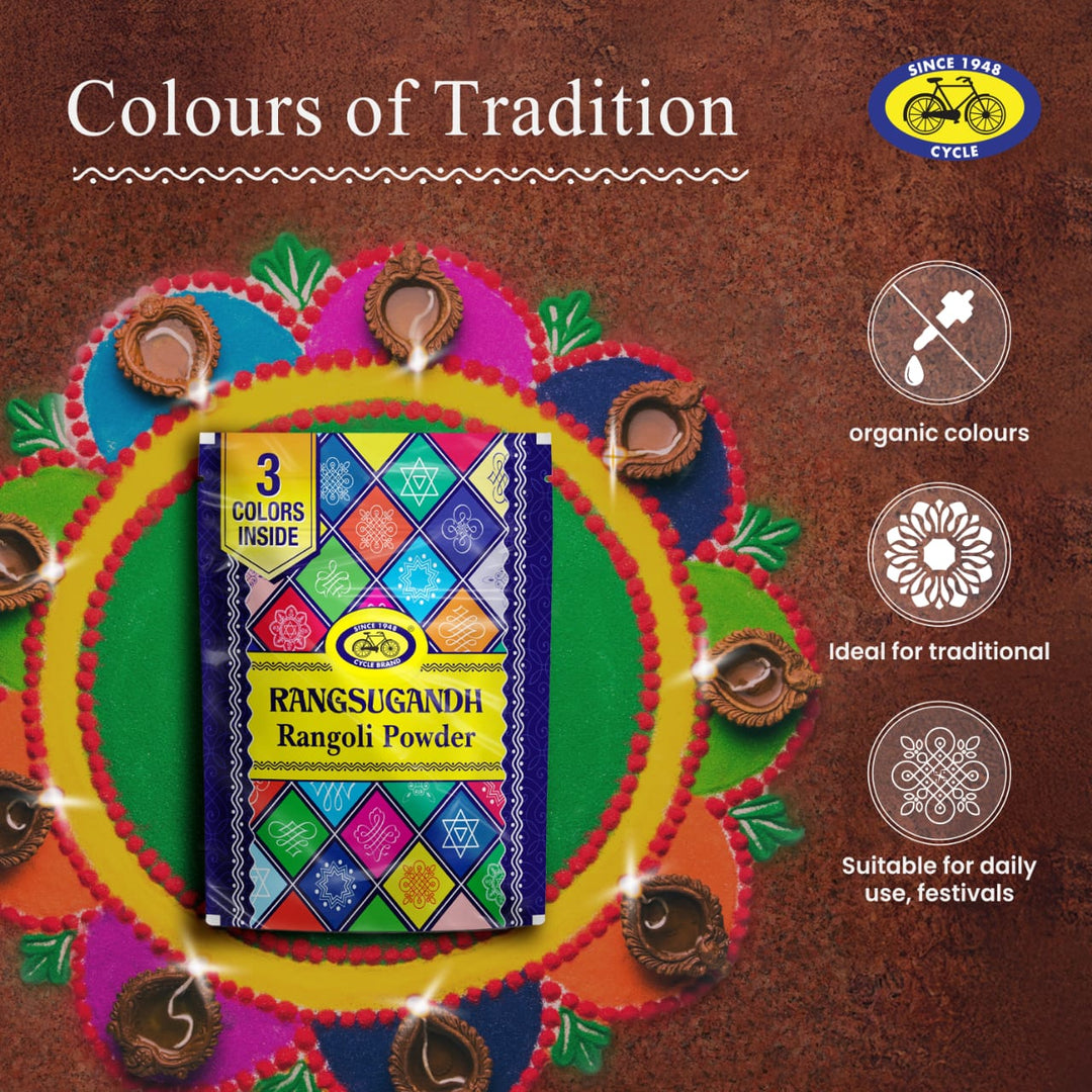 Rangsugandh Rangoli Powder for Pooja & Festivals – Cycle.in