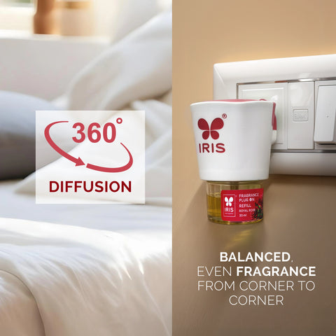 IRIS Royal Rose Fragrance Plug On | Lasts Up to 60 Days