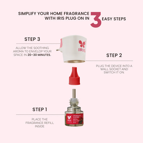 IRIS Royal Rose Fragrance Plug On | Lasts Up to 60 Days