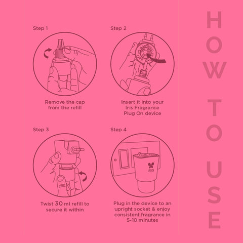 IRIS Royal Rose Fragrance Plug On | Lasts Up to 60 Days