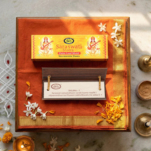 Saraswati Puja Kit & Stotra Booklet Combo for Kids