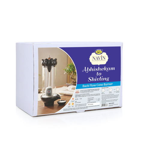 Abhishekam to Shivling Backflow Incense Burner Set with 20 Cones