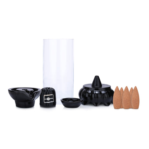 Abhishekam to Shivling Backflow Incense Burner Set with 20 Cones