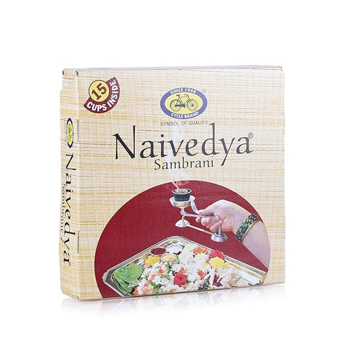 Naivedya Cup Sambrani 15 Cups Inside.