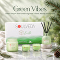 Earth Pine Forest Fragrance Gift Set | 1 Mini Reed Diffuser 45 ml, 1 Jar Candle 80 g & 2 Glass Votives - thumbnail 3