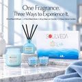 Water Ocean Dreams Fragrance Gift Set | 1 Mini Reed Diffuser 45 ml, 1 Jar Candle 80 g & 2 Glass Votives - thumbnail 5