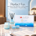 Water Ocean Dreams Fragrance Gift Set | 1 Mini Reed Diffuser 45 ml, 1 Jar Candle 80 g & 2 Glass Votives - thumbnail 4