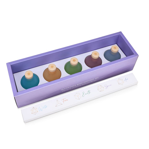 Elements Mini Reed Diffuser Set | 5 x 45 ml, 20 N Fibre Reed Sticks