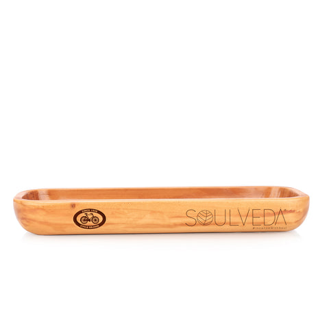 Tray Design Wooden Incense Holder & Ash Catcher Tray | 11 Inch Agarbatti Stand & Incense Stick Holder | Heat Resistant, Easy to Clean | Ideal for Pooja, Meditation, Yoga, Home & Office Decor