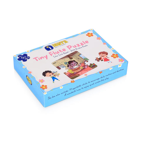 Kids Jigsaw Puzzle - Krishna Makhan Chor | Fun, Focus & Devotion | Tiny Flute Puzzle