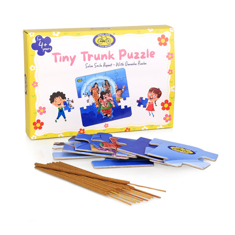 Kids Jigsaw Puzzle - Ganesha with Family | Fun, Focus & Devotion | Tiny Trunk Puzzle