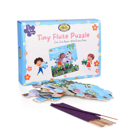 Kids Jigsaw Puzzle - Krishna with Cow | Fun, Focus & Devotion | Tiny Flute Puzzle