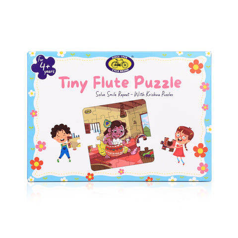 Kids Jigsaw Puzzle - Krishna Makhan Chor | Fun, Focus & Devotion | Tiny Flute Puzzle