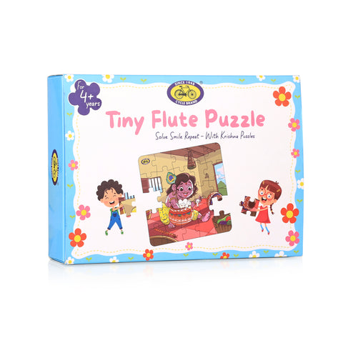 Kids Jigsaw Puzzle - Krishna Makhan Chor | Fun, Focus & Devotion | Tiny Flute Puzzle