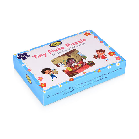 Kids Jigsaw Puzzle - Krishna Makhan Chor | Fun, Focus & Devotion | Tiny Flute Puzzle