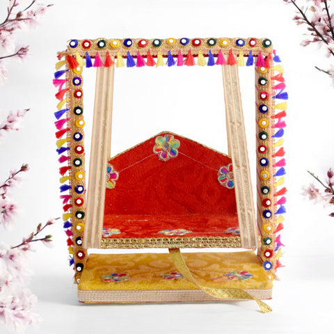 Vibrant Multicolor Laddu Gopal Jhula | India’s Largest Pooja Accessories Brand – www.satvikstore.in
