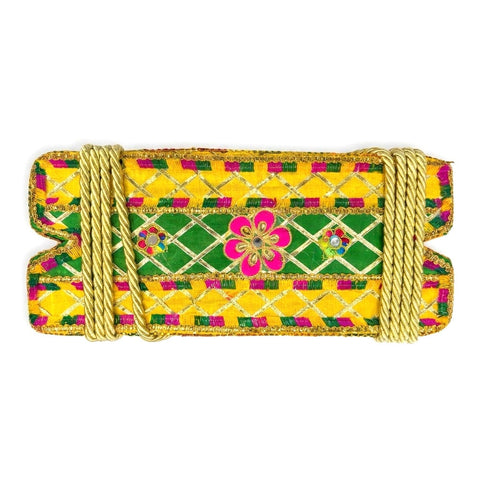Bloom Yellow and Green Floral Jhula For Hariyali Teej