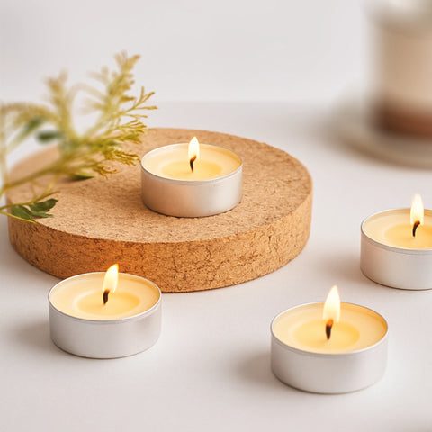 IRIS Celeste White Musk Scented Tealight Candles