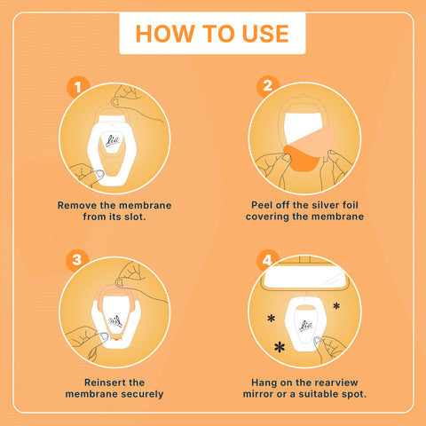 Citrus Sunrise Aroma Tag | Spill-Free Freshness Anywhere