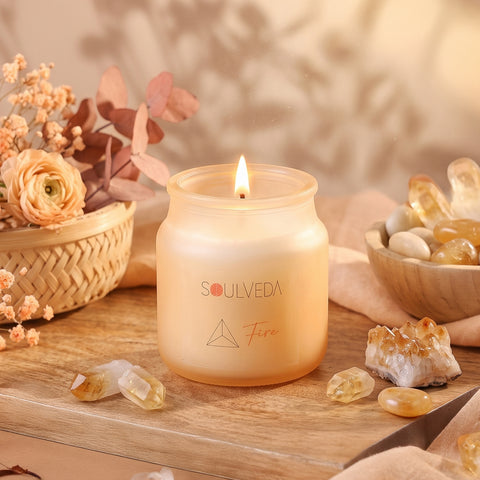 Fire – Sandalwood Scented Yankee Jar Candle | 80g