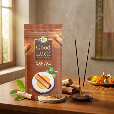 Good Luck Sandal – Sacred Sandalwood Premium Incense for Daily Use