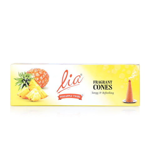 Lia Fragrant Cones - Pineapple Twirl (Charcoal-free & Bambooless)