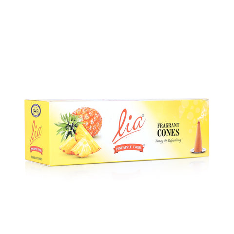 Lia Fragrant Cones - Pineapple Twirl (Charcoal-free & Bambooless)