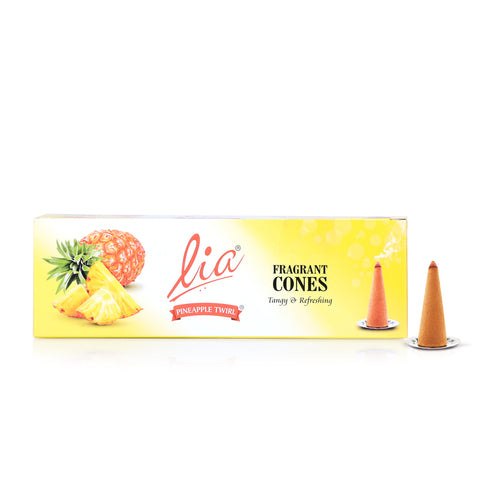 Lia Fragrant Cones - Pineapple Twirl (Charcoal-free & Bambooless)