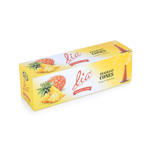 Lia Fragrant Cones - Pineapple Twirl (Charcoal-free & Bambooless)