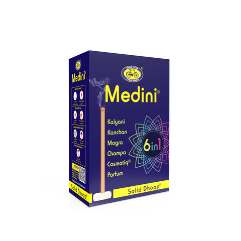 Medini 6 in 1 Premium Bambooless Solid Dhoop