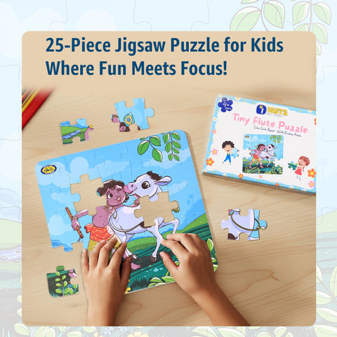 Kids Jigsaw Puzzle - Krishna with Cow | Fun, Focus & Devotion | Tiny Flute Puzzle