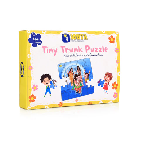 Kids Jigsaw Puzzle - Ganesha with Family | Fun, Focus & Devotion | Tiny Trunk Puzzle