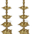 Brass 5 Step Peacock Inauguration Diya Puja Store Online Pooja Items Online Puja Samagri Pooja Store near me www.satvikstore.in