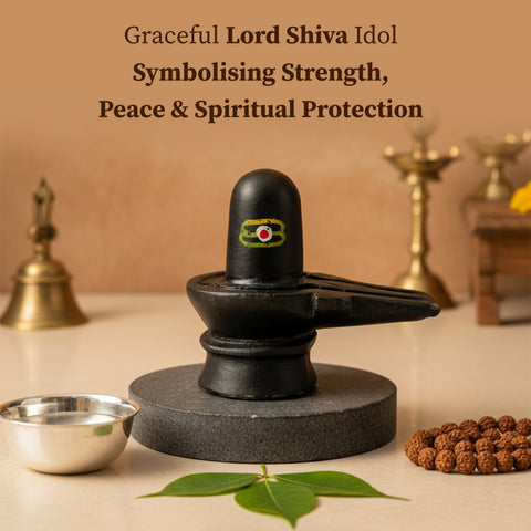 Shiva Lingam Idol for Home Temple