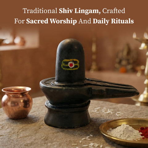 Shiva Lingam Idol for Home Temple