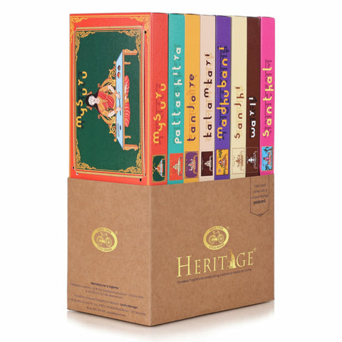 Heritage Handcrafted Prayer Sticks Gift Pack | Set of 8 Assorted Fragrances